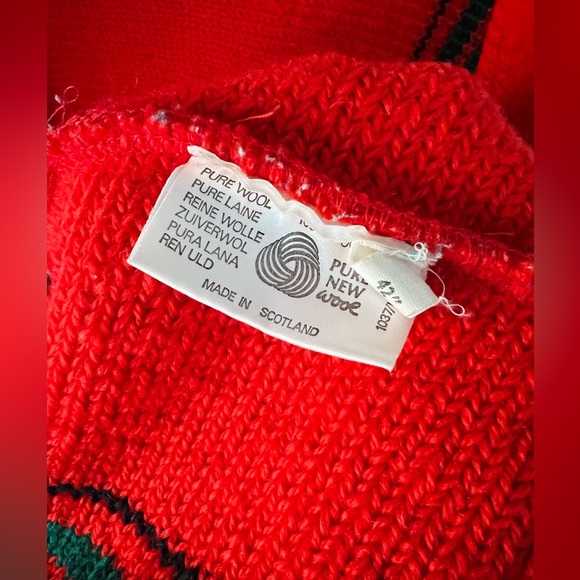 Vintage Wool Zipper Cardigan 🐑 🏴󠁧󠁢󠁳󠁣󠁴󠁿 Knit Shirt Jacket - Picture 6 of 8